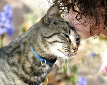 Woman and Cat